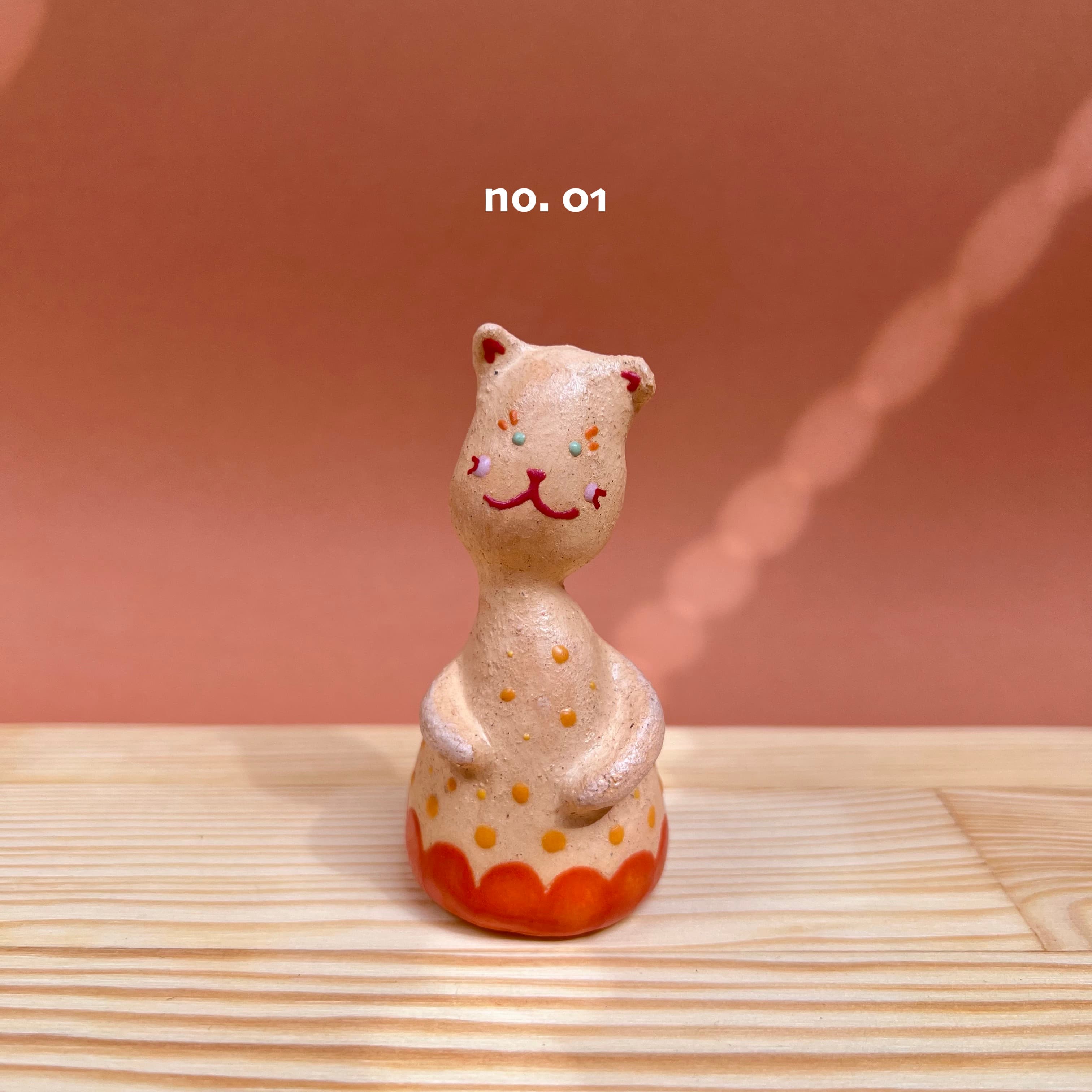 Kış Teyzesi ve Sonbahar Çocuğu Kedi Figürler — detay